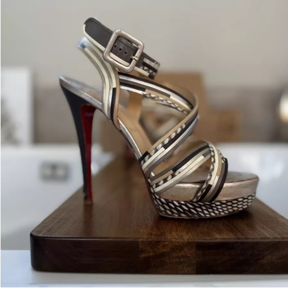 Christian Louboutin meteorita platform sandal size 38.5 - Picture 2 of 12